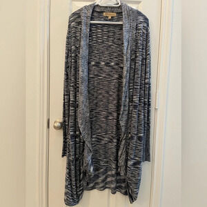 Democracy Knit Open‎ Front Long Sleeve Cardigan Large Soft Texture